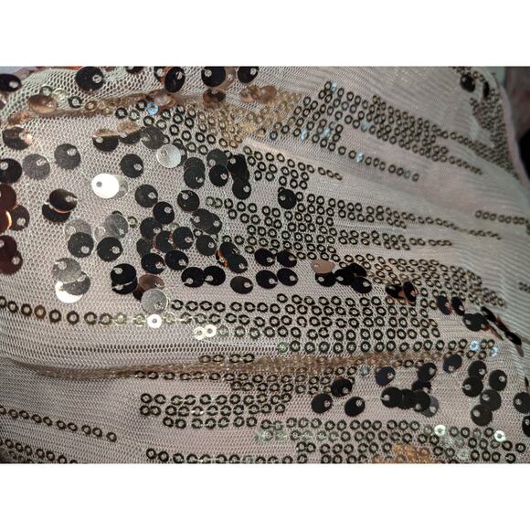 NWT Shein Bae rose gold sweetheart sequin cami top #21 - Picture 5 of 5